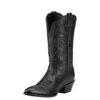 Ariat Womens Heritage Western R-Toe Boots Black Deertan 2 Ariat Womens Heritage Western R-Toe Boots Black Deertan -Equestrian Equipment Shop 0026883 ariat womens heritage western r toe boots black deertan