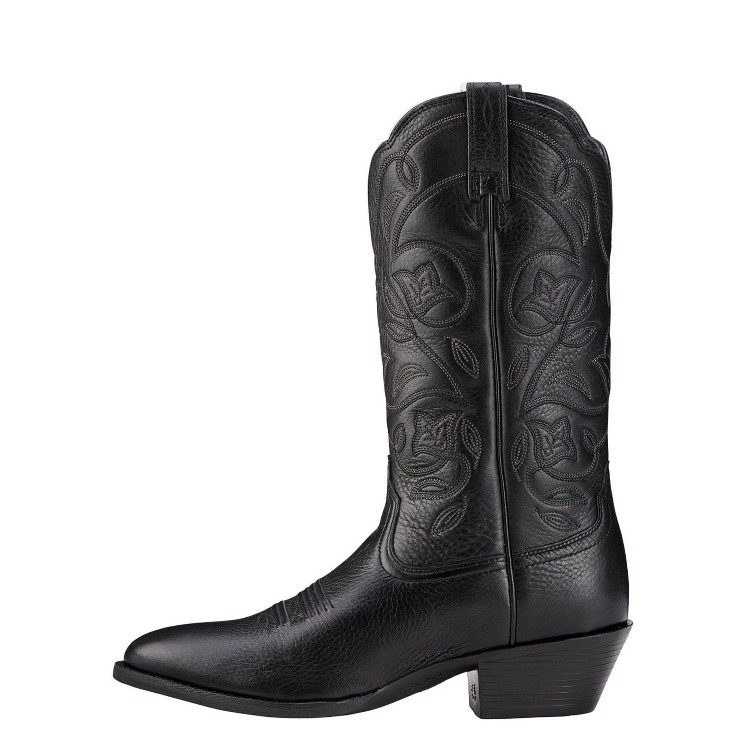 Ariat Womens Heritage Western R-Toe Boots Black Deertan 4 Ariat Womens Heritage Western R-Toe Boots Black Deertan - Image 2
