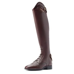 Ariat Womens Palisade Ellipse Tall Riding Boot Mahogany/Rust Cobra
