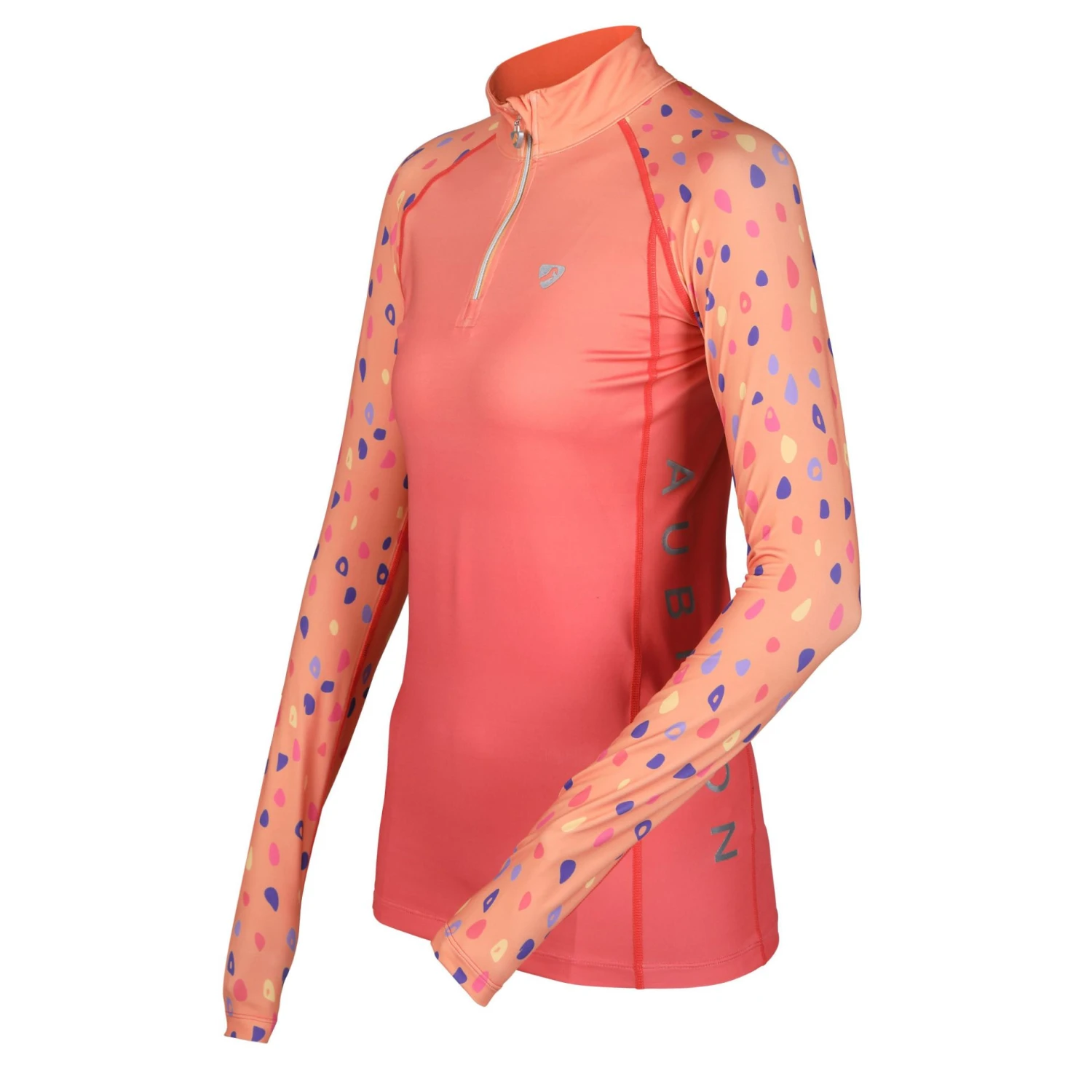 Shires Ladies Aubrion Hyde Park XC Shirt Orange Spot 3 Shires Ladies Aubrion Hyde Park XC Shirt Orange Spot