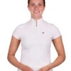 QHP Competition Shirt Celesta White -Equestrian Equipment Shop 0027408 qhp competition shirt celesta white