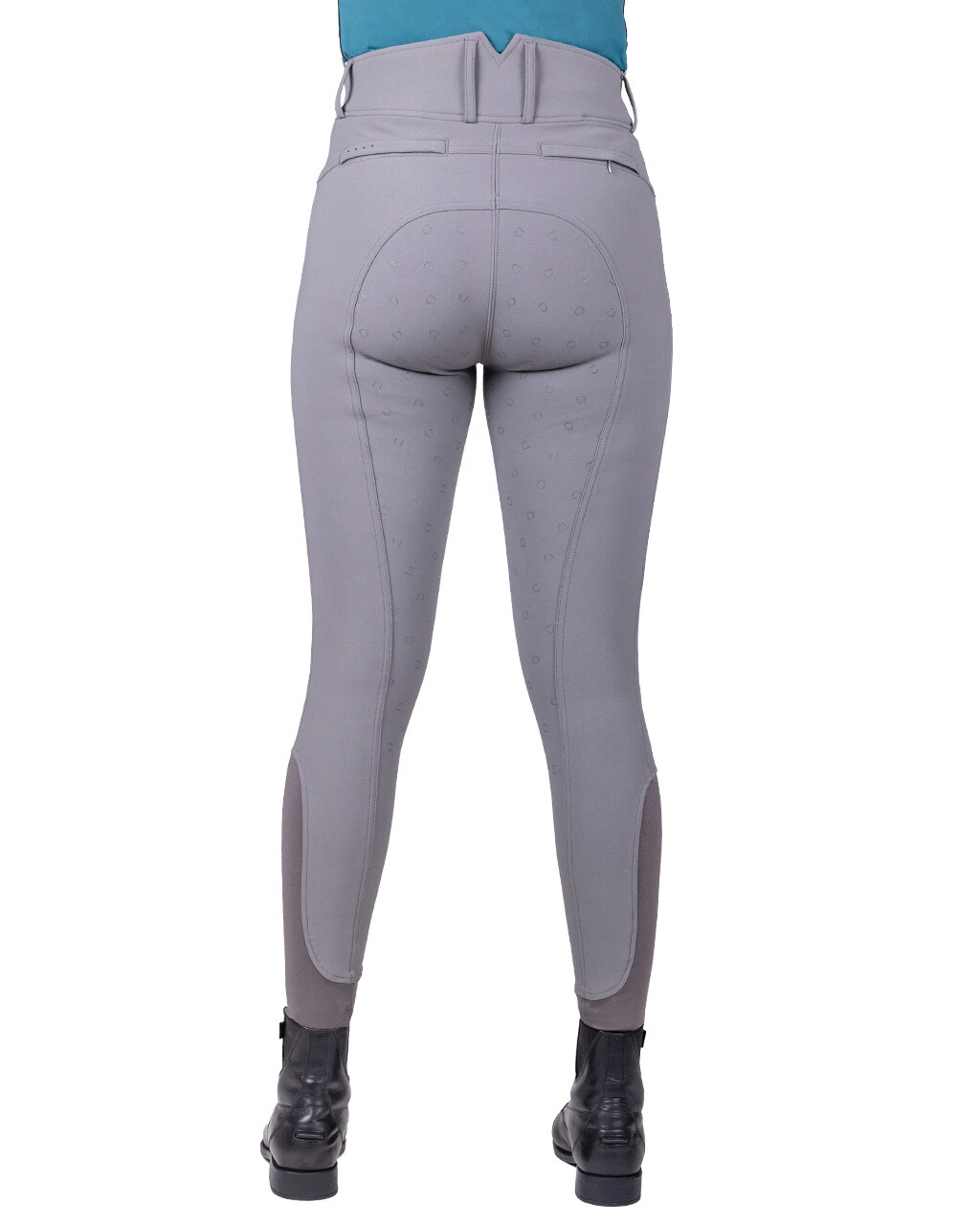 QHP Breeches Victoria Full Grip Grey 4 QHP Breeches Victoria Full Grip Grey - Image 2