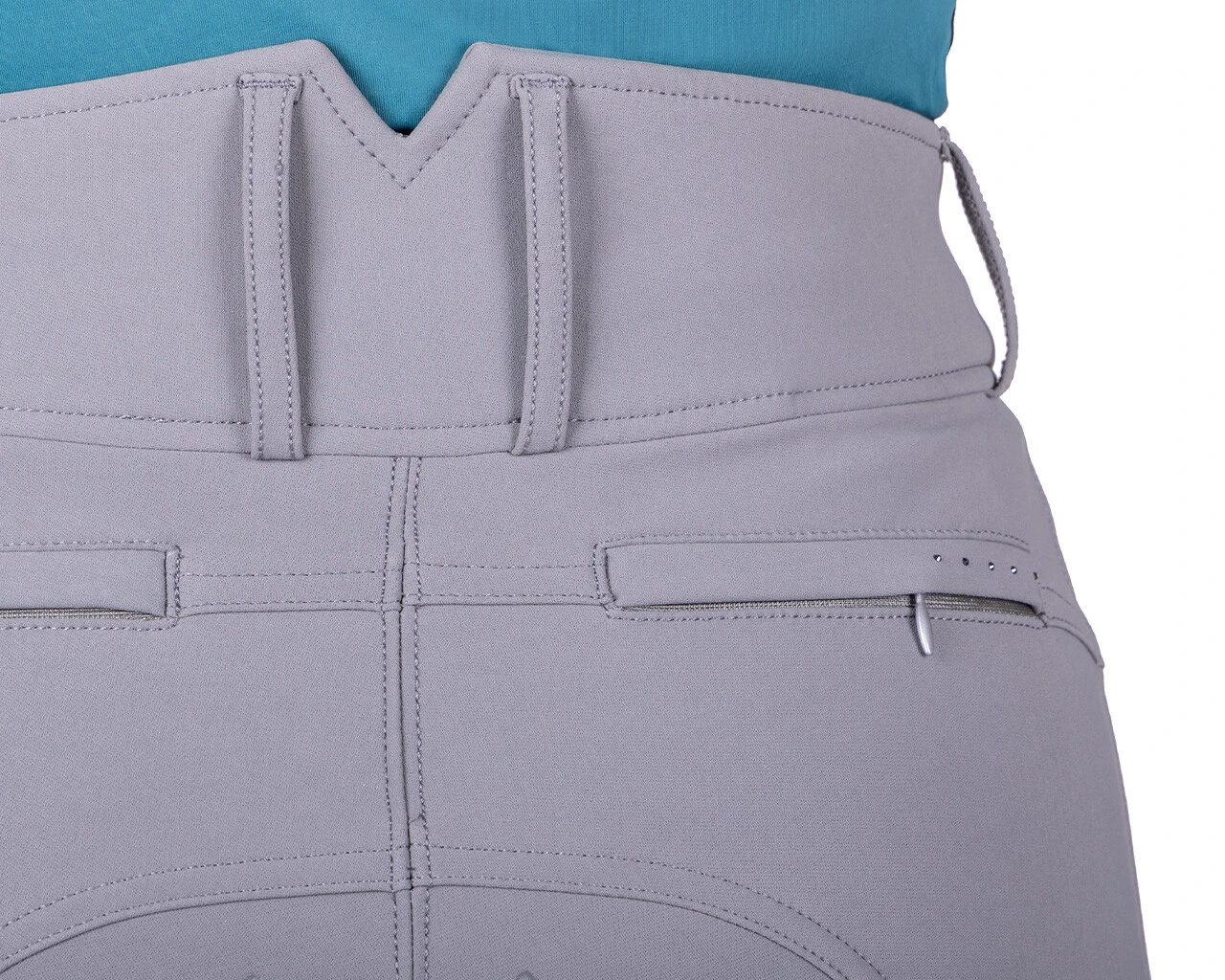 QHP Breeches Victoria Full Grip Grey 6 QHP Breeches Victoria Full Grip Grey - Image 4