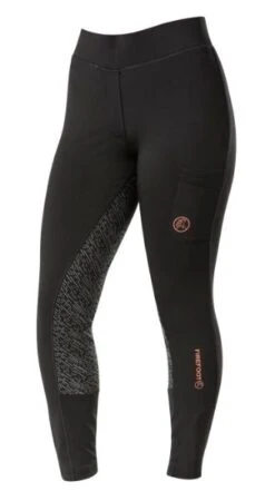 Firefoot Ladies Bardsey Sticky Bum Breeches Black / Coral