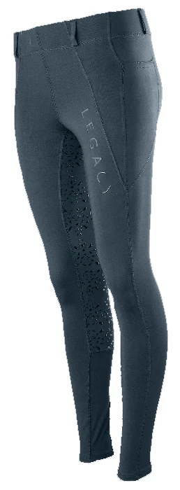 Legacy Kids Riding Tights Smokey Blue 3 Legacy Kids Riding Tights Smokey Blue